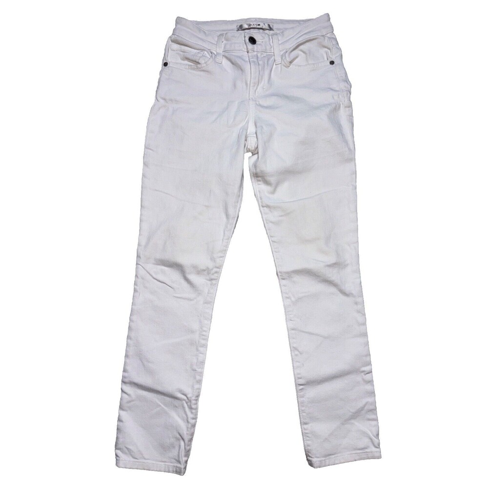 Joes Jeans Womens Size 24X29 White Mid Rise Straight Leg Denim Jeans Stretch